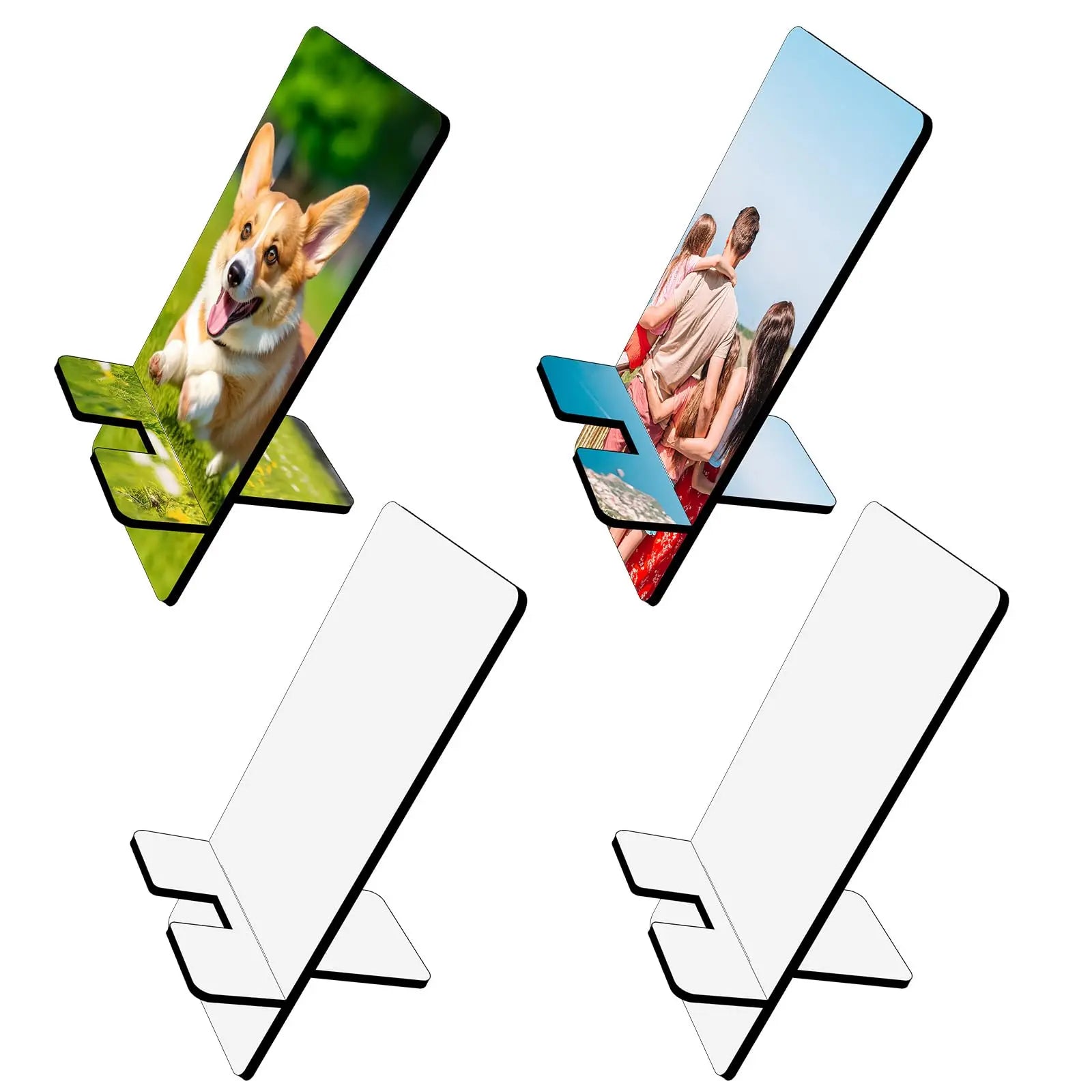 - 1pc Sublimation Phone Stand – Double-Sided MDF Blank for DIY & Heat Transfer